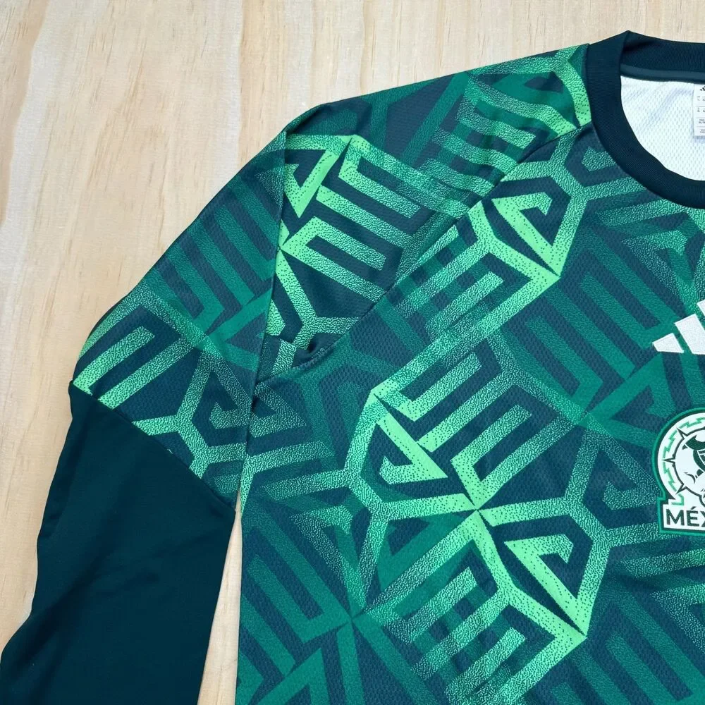 NEW Mexico National Team adidas 2026 Long Sleeve Pre-Match Top Green sz XL